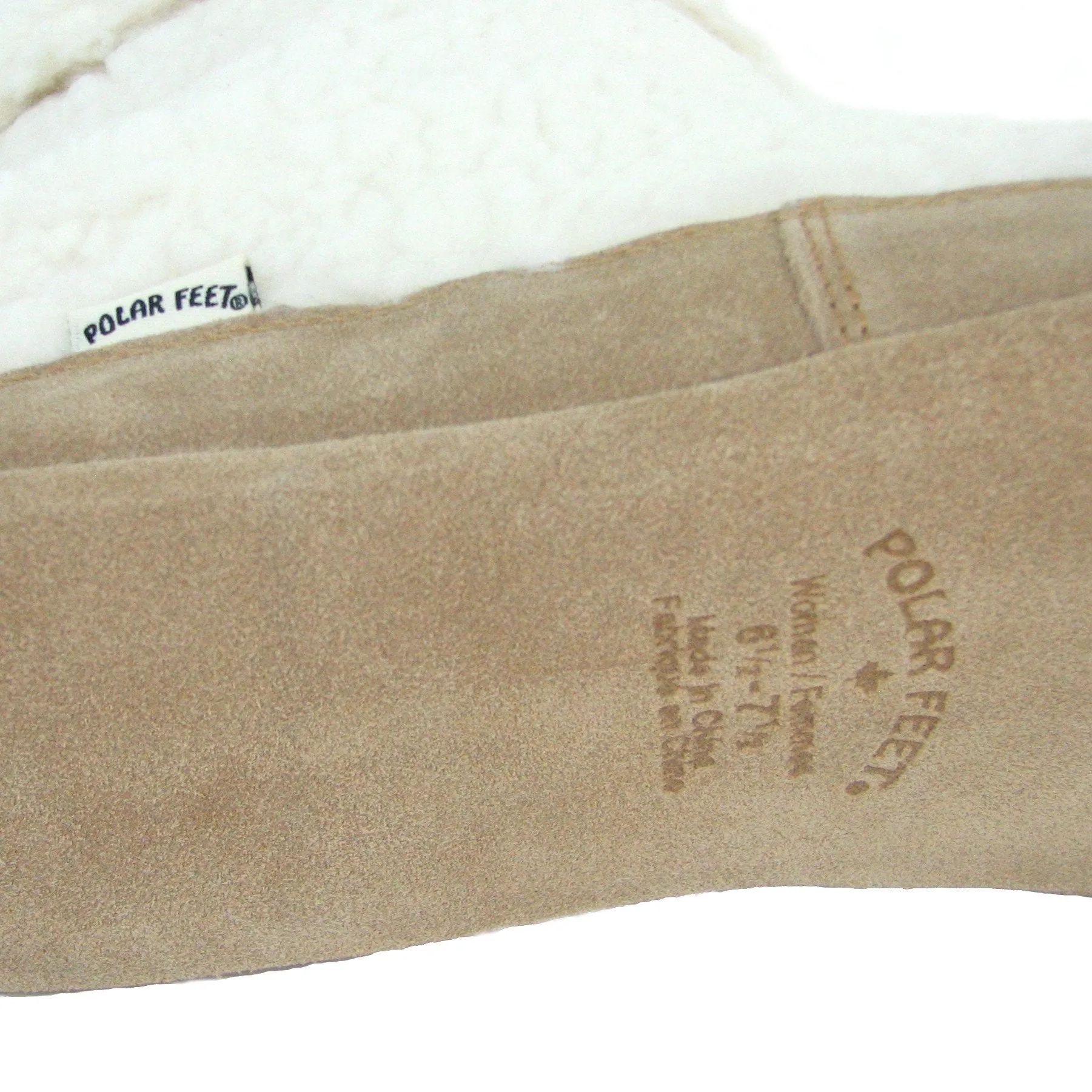 Polar Feet Women's Snugs - Cream Berber