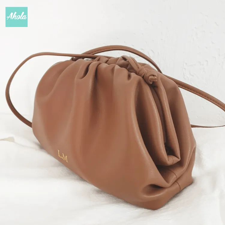 【Prequet】Soft Genuine Leather Cloud Bag 真皮手拿斜肩包