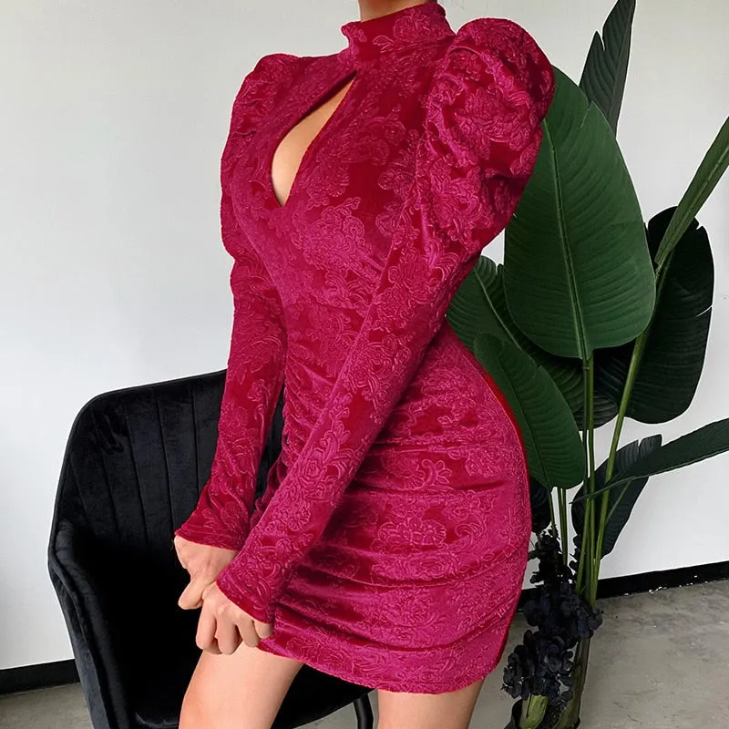 Puff Sleeve Party Dress