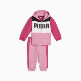 PUMA INFANTS PINK MINICATS COLORBLOCK FLC SET