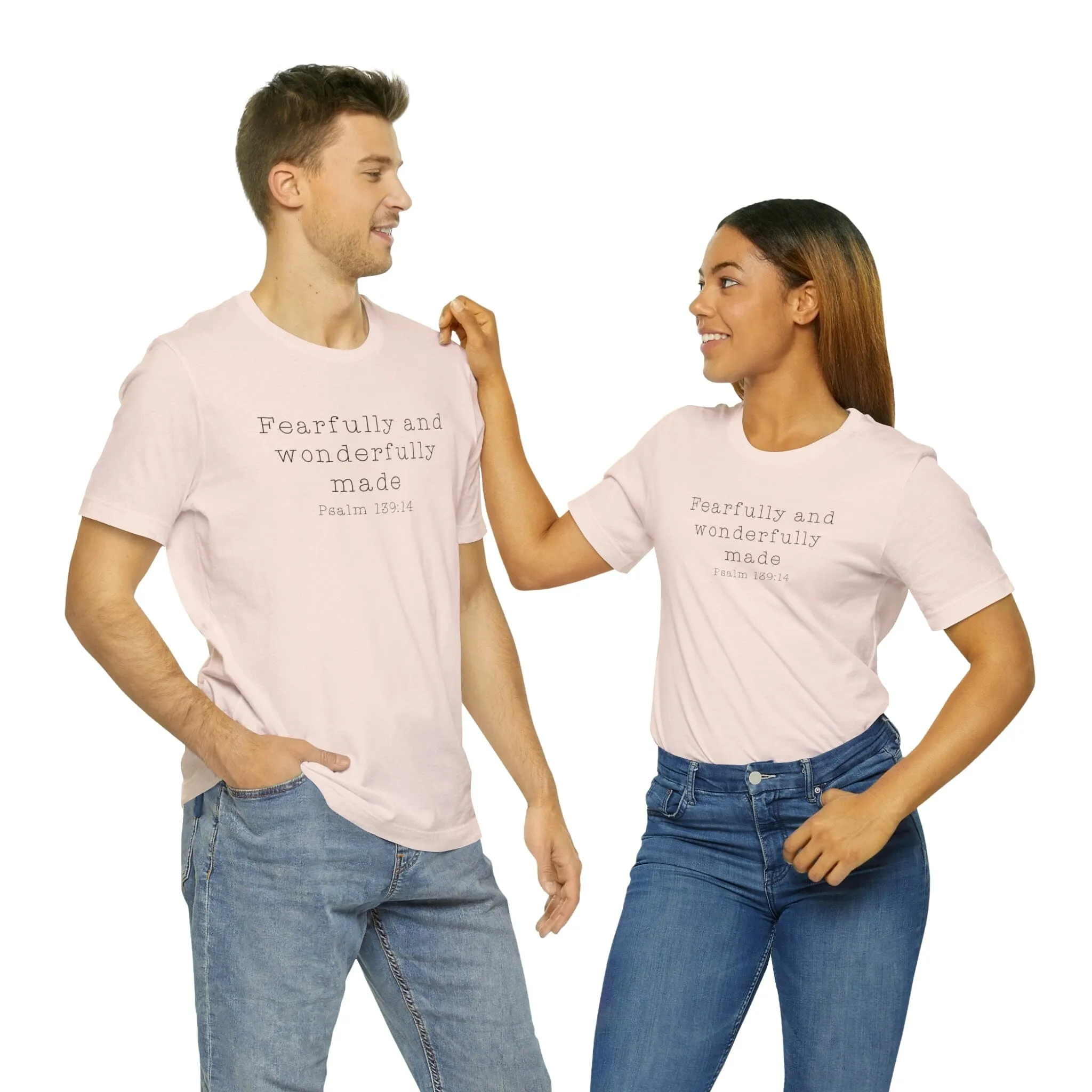 "Fearfully and Wonderfully Made" Bella Canvas Unisex Jersey Short Sleeve Tee