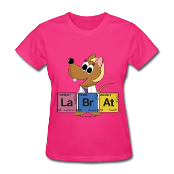 "Lab Rat Periodic Table" (blonde) - Women's T-Shirt