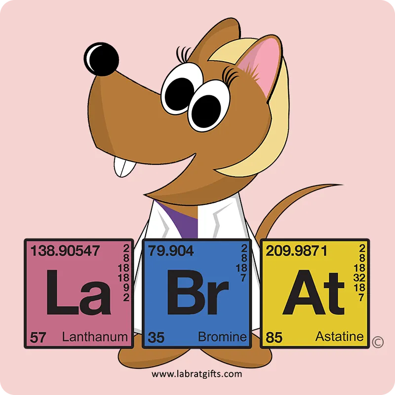 "Lab Rat Periodic Table" (blonde) - Women's T-Shirt