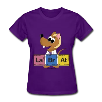 "Lab Rat Periodic Table" (blonde) - Women's T-Shirt