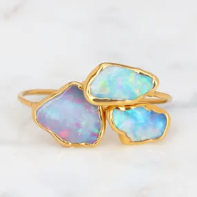 Raw Australian Fire Opal Ring