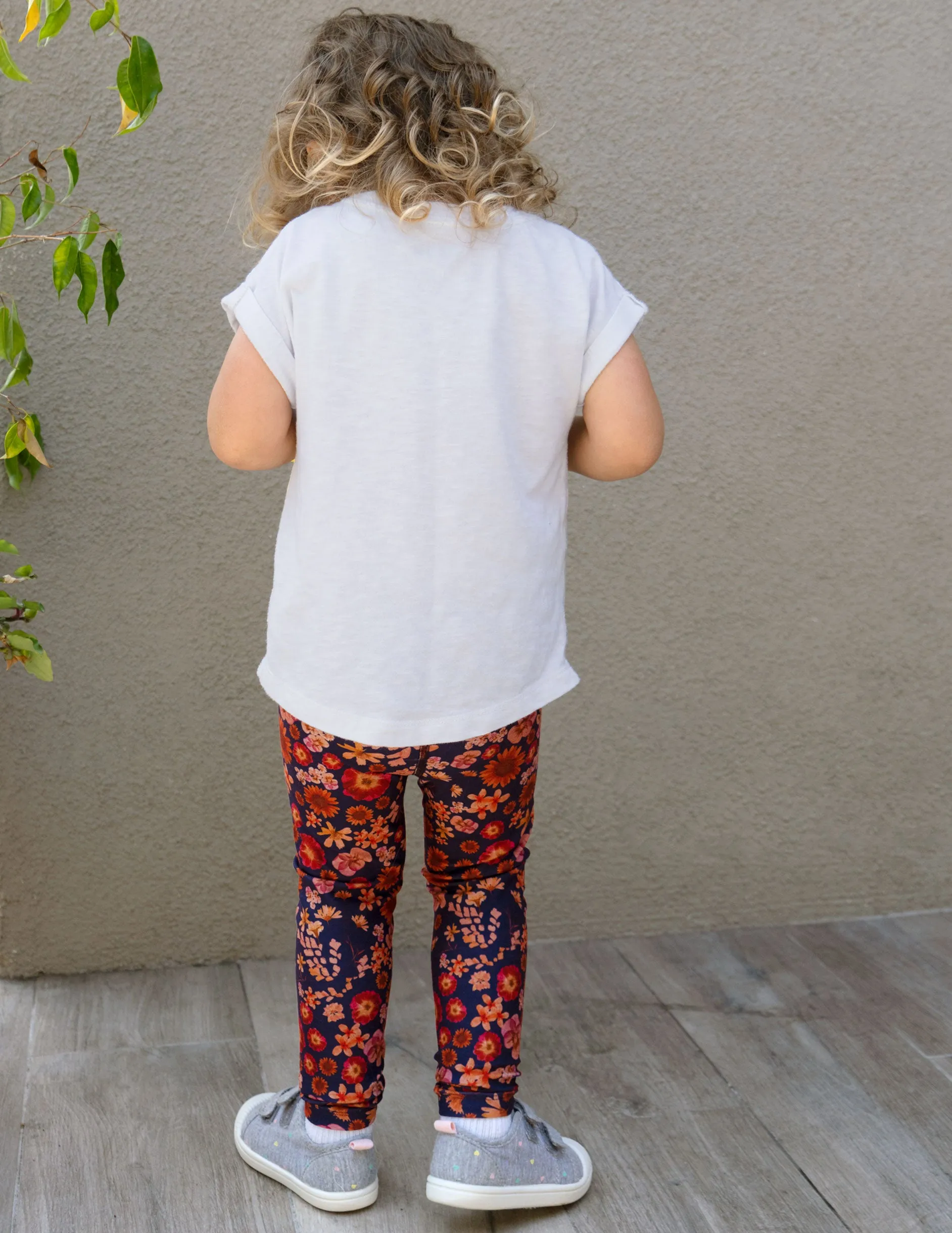 Retro Press Floral SoftMark Toddler Legging