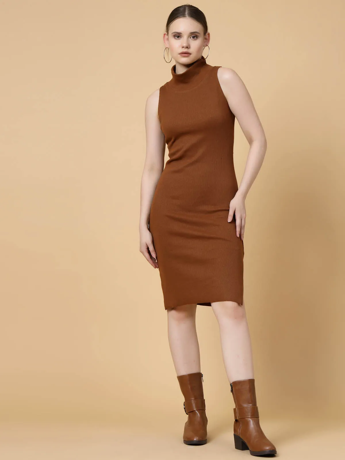 Ribbed Body Hug Dress