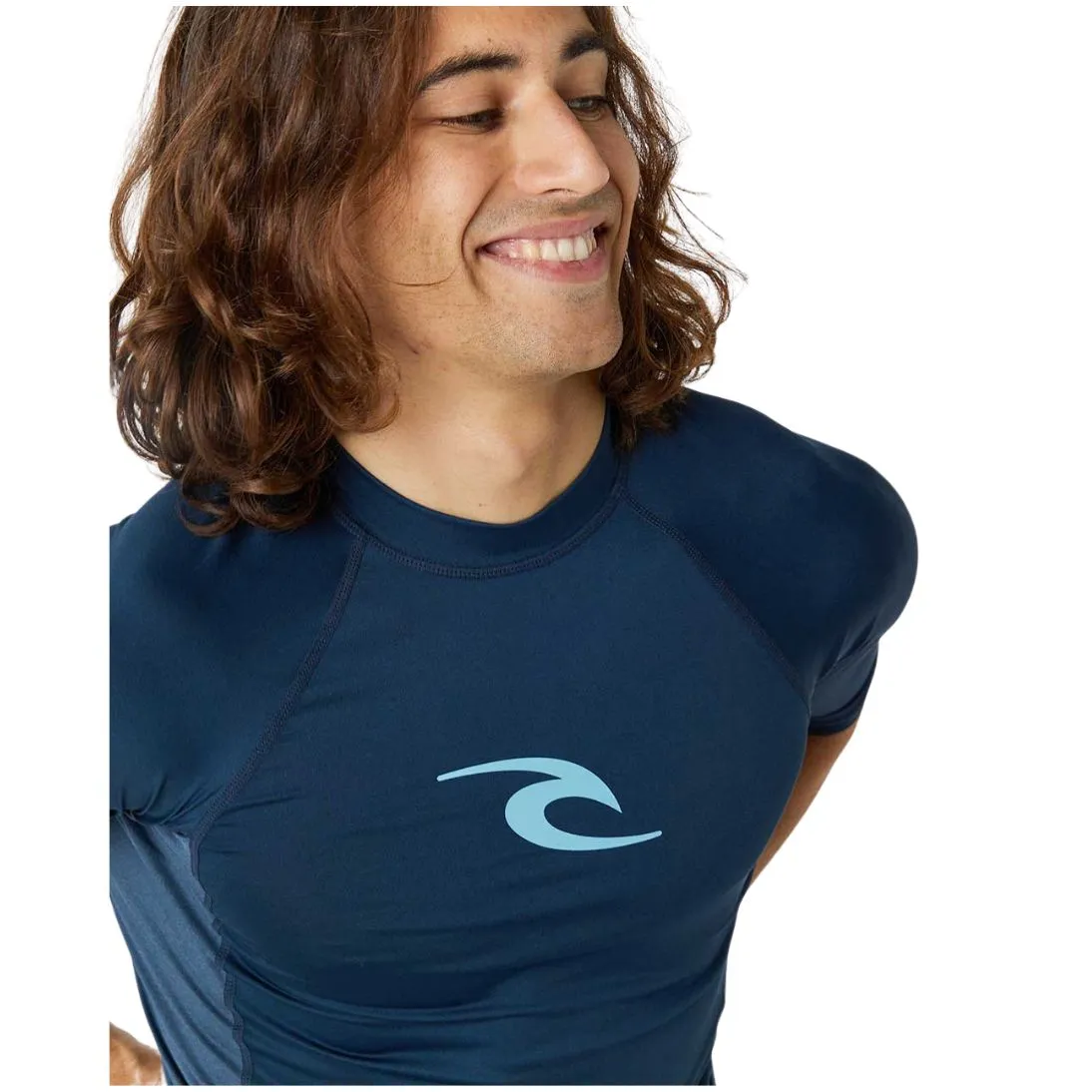 Rip Curl Mens Waves Short Sleeved Rash Vest