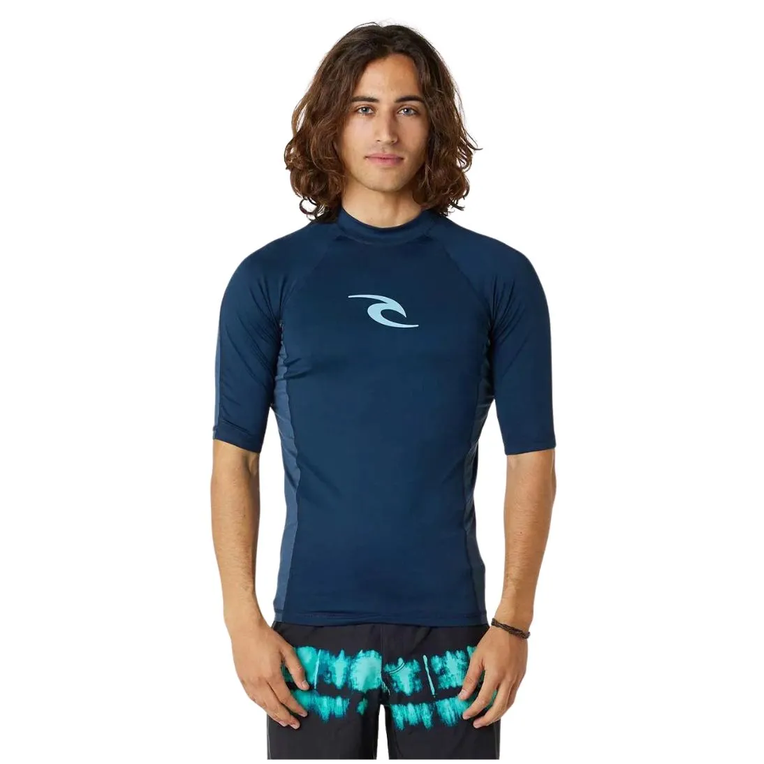 Rip Curl Mens Waves Short Sleeved Rash Vest