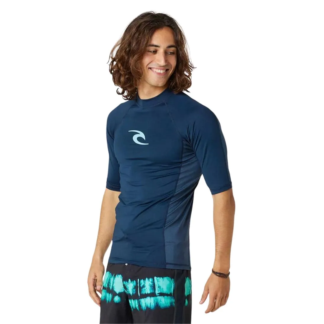 Rip Curl Mens Waves Short Sleeved Rash Vest