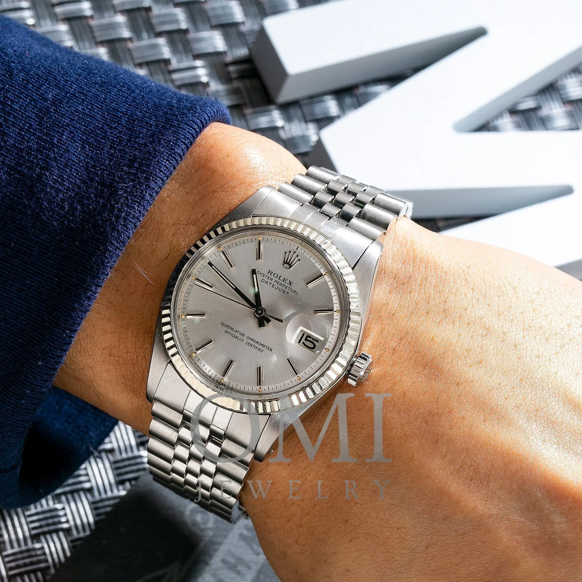 Rolex Datejust 1601 36MM Silver Dial With Stainless Steel Jubilee Bracelet