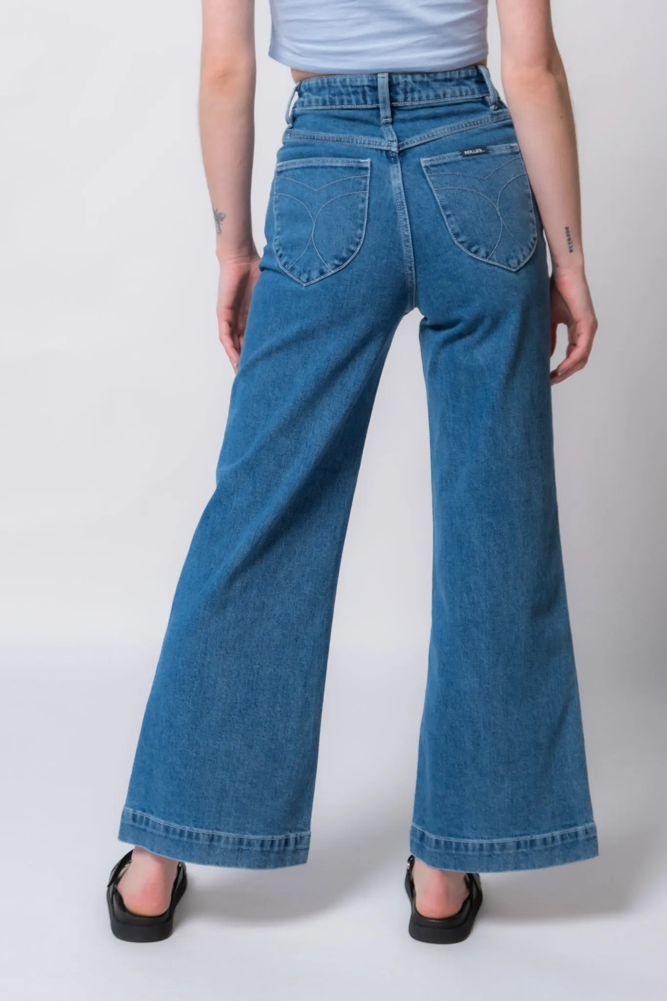 Rolla's Sailor Scoop Ankle Crop Jeans - Breaker