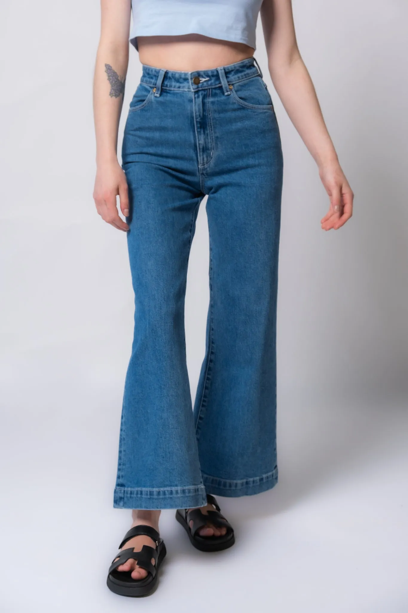 Rolla's Sailor Scoop Ankle Crop Jeans - Breaker