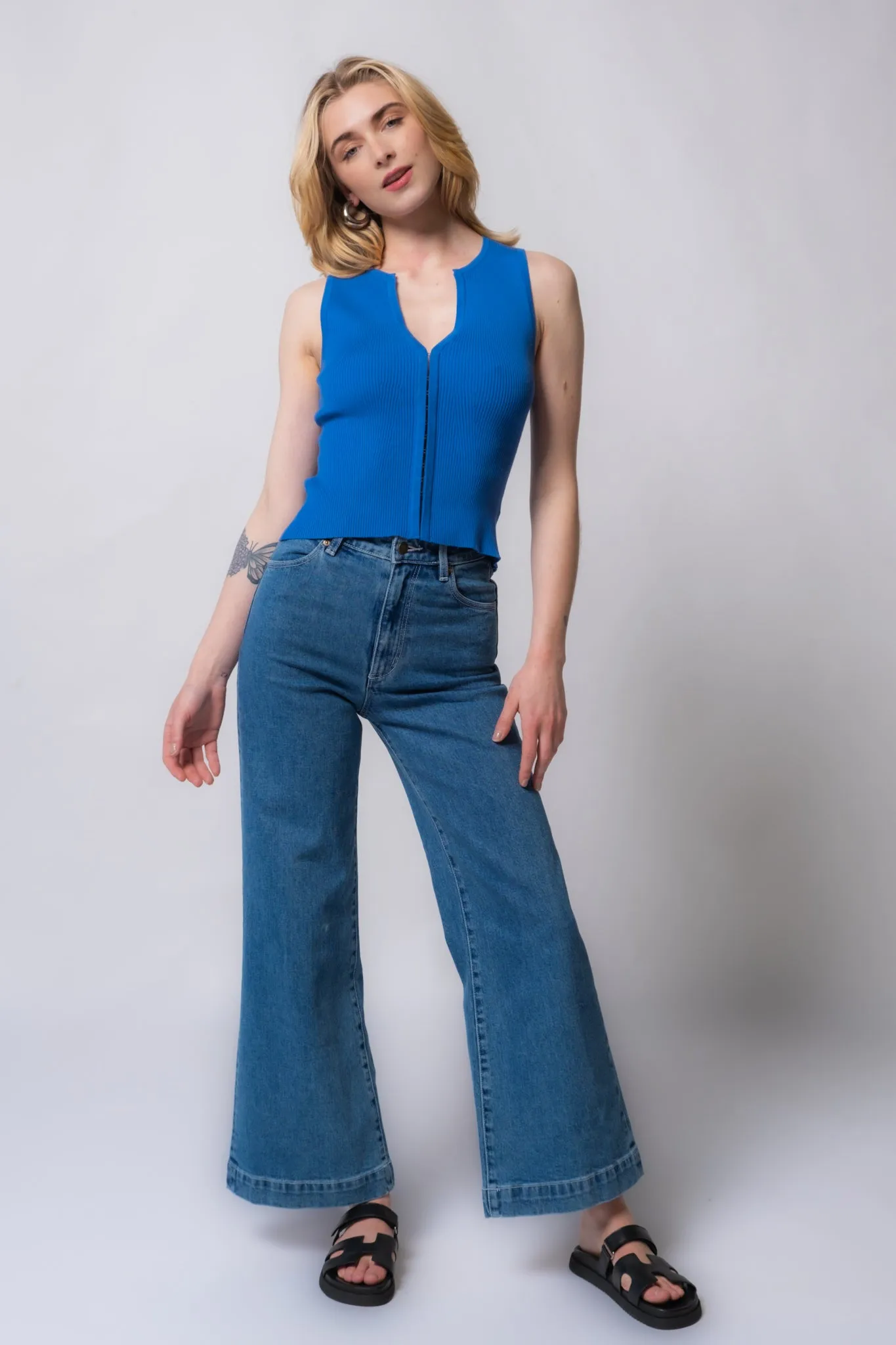 Rolla's Sailor Scoop Ankle Crop Jeans - Breaker