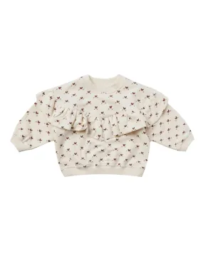 Ruffle Fleece Sweatshirt – Hearts