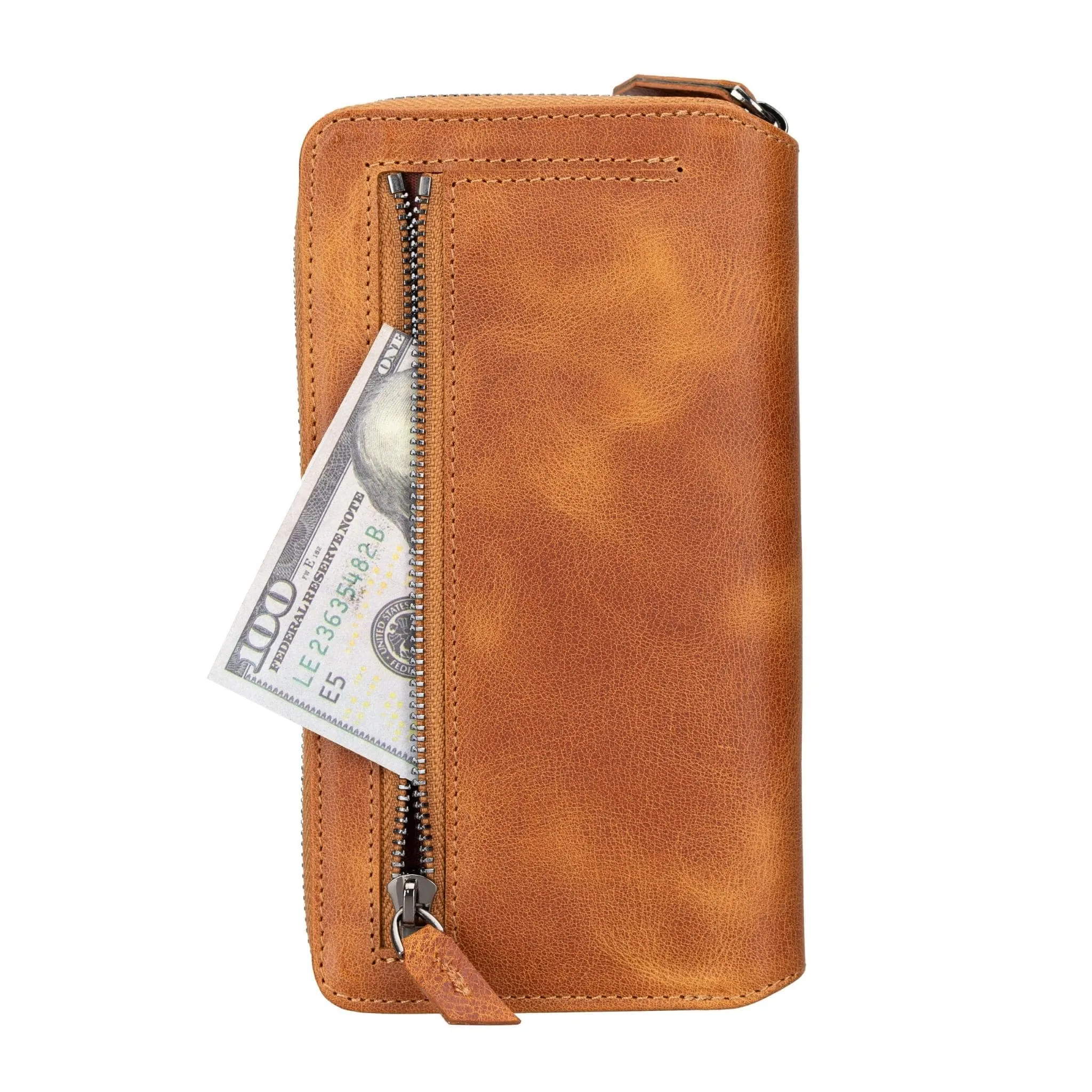 Samsung Galaxy S23 Series Zippered Leather Wallet Cases - PMW