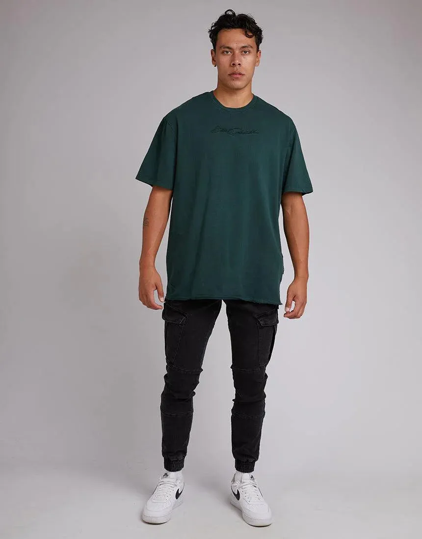 Script Fleece Tee - Green