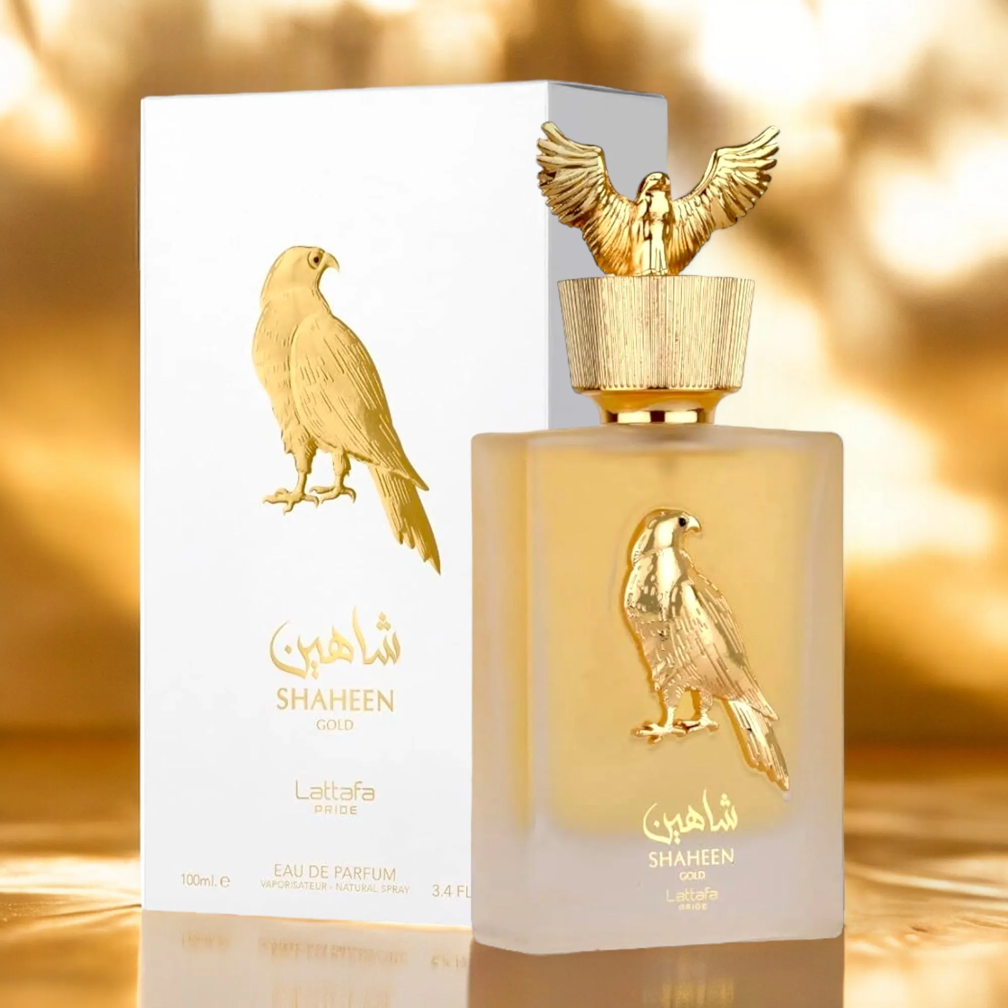 Shaheen Gold By Lattafa Pride Eau de Parfum for Women 3.4 Oz