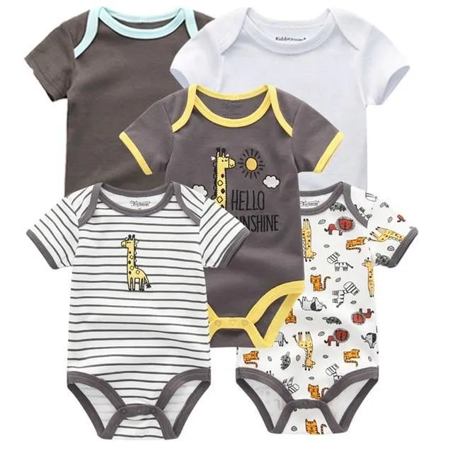 Short Sleeve Cotton baby rompers set