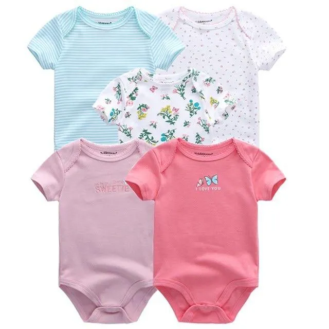 Short Sleeve Cotton baby rompers set