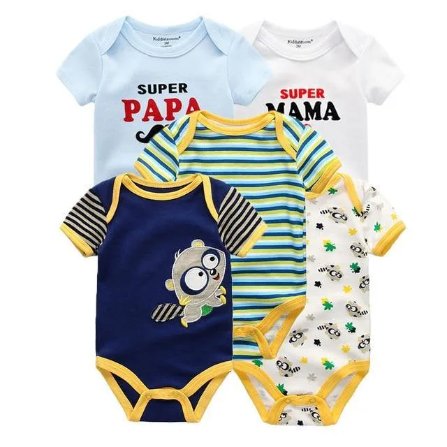 Short Sleeve Cotton baby rompers set