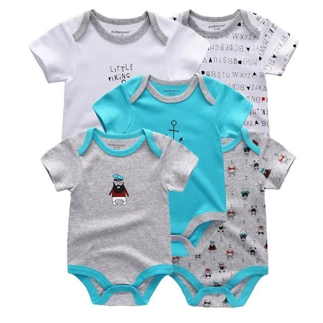 Short Sleeve Cotton baby rompers set