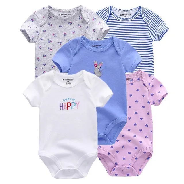 Short Sleeve Cotton baby rompers set