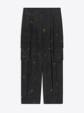 Silk workwear pants