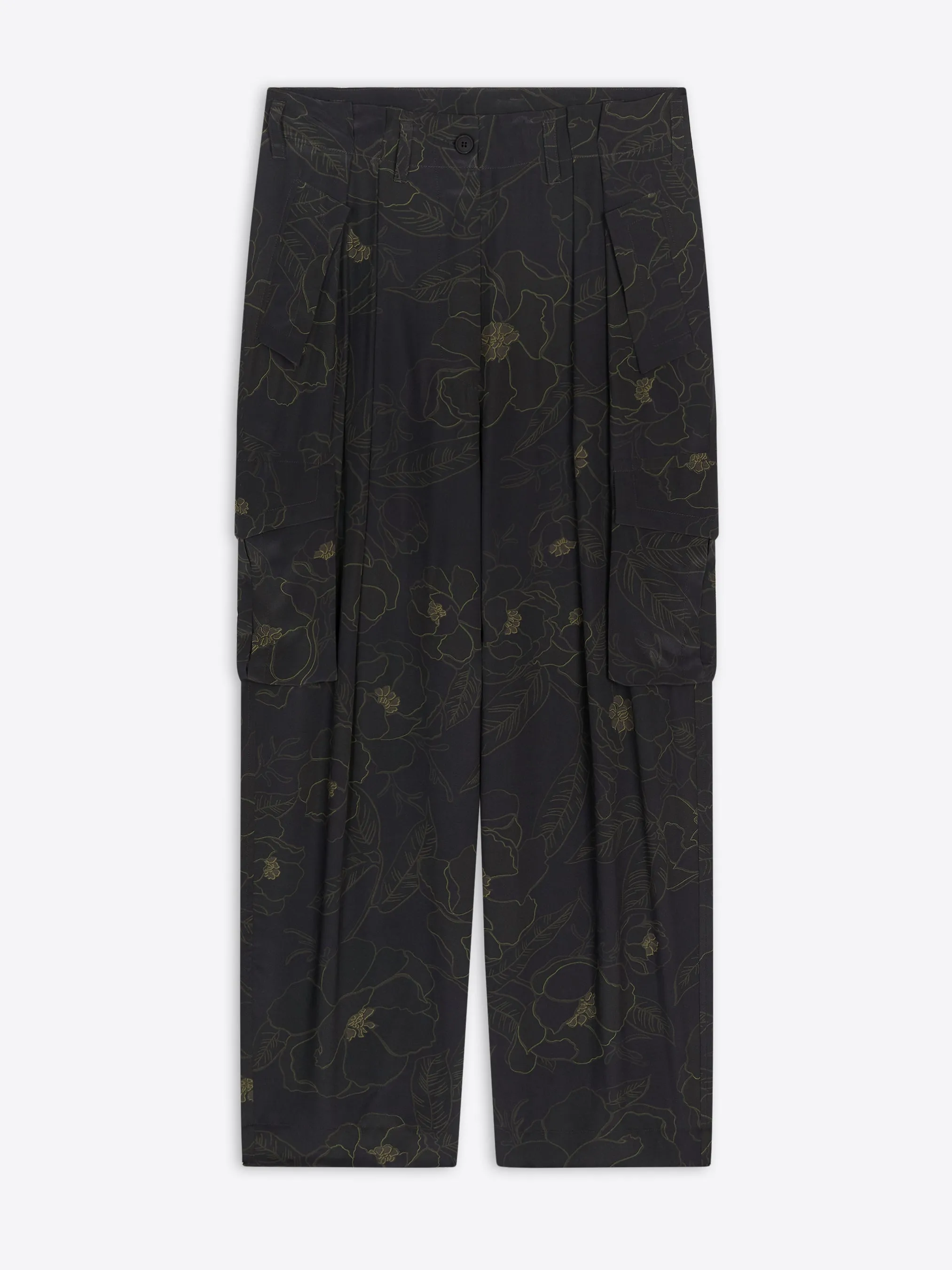 Silk workwear pants