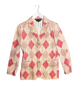 Size S - Comme des Garçons Homme Plus AD2008 Argyle Blazer