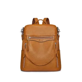 Soft College Leather Backpack