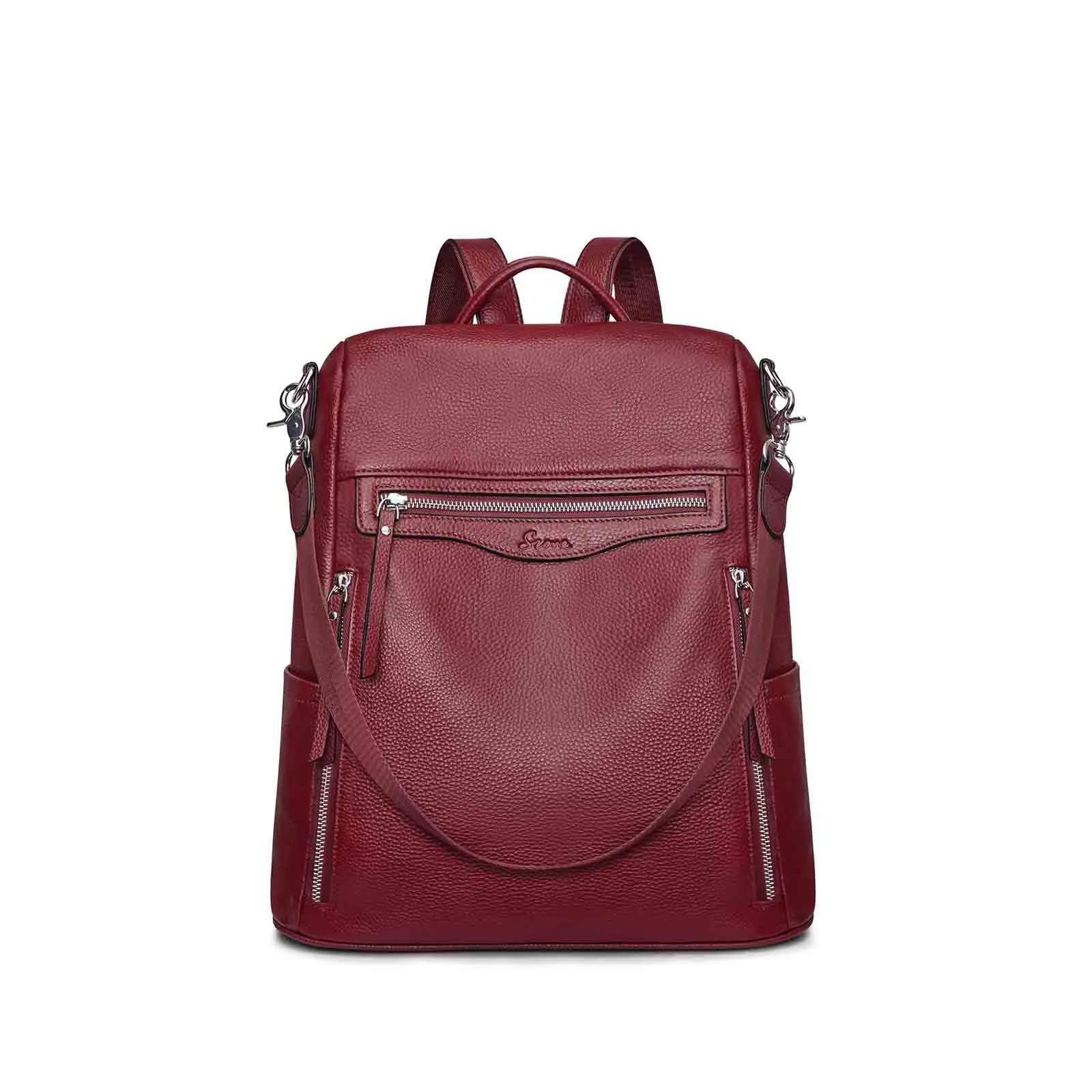 Soft College Leather Backpack