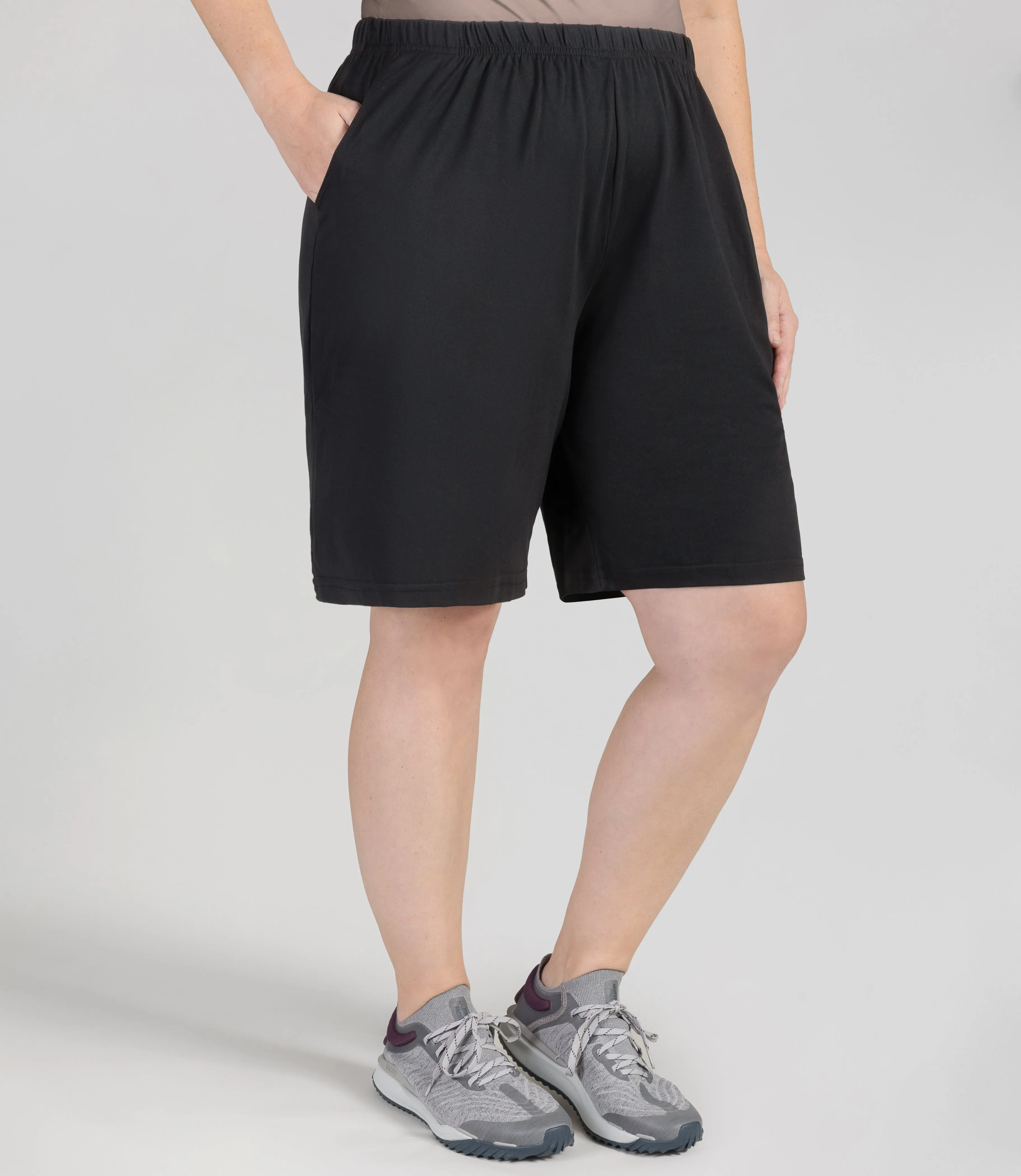 SoftWik Relaxed Fit Shorts with pockets Black