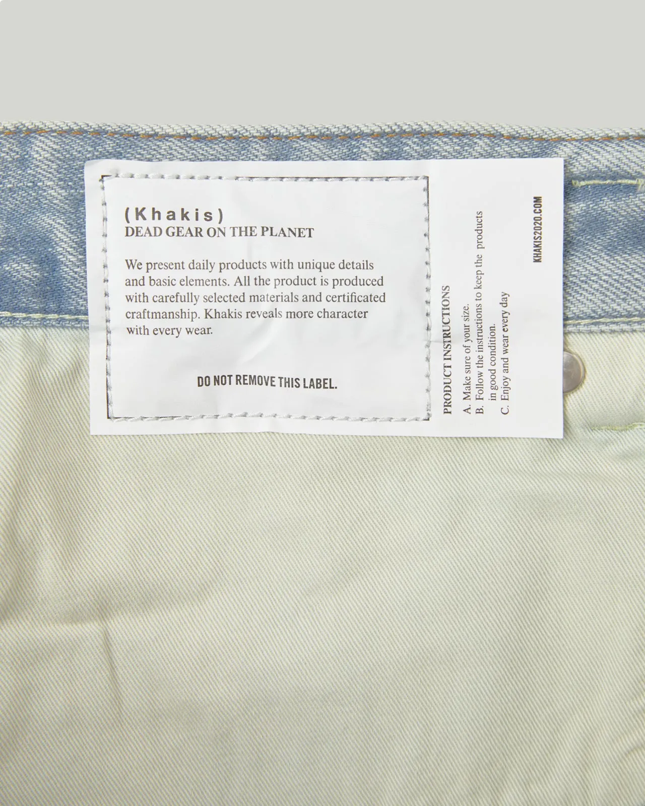 Stock 5P Jean Short Light Blue