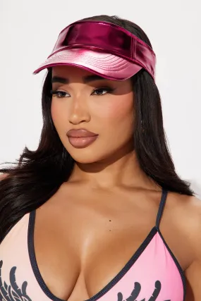 Tanning Season Visor - Pink