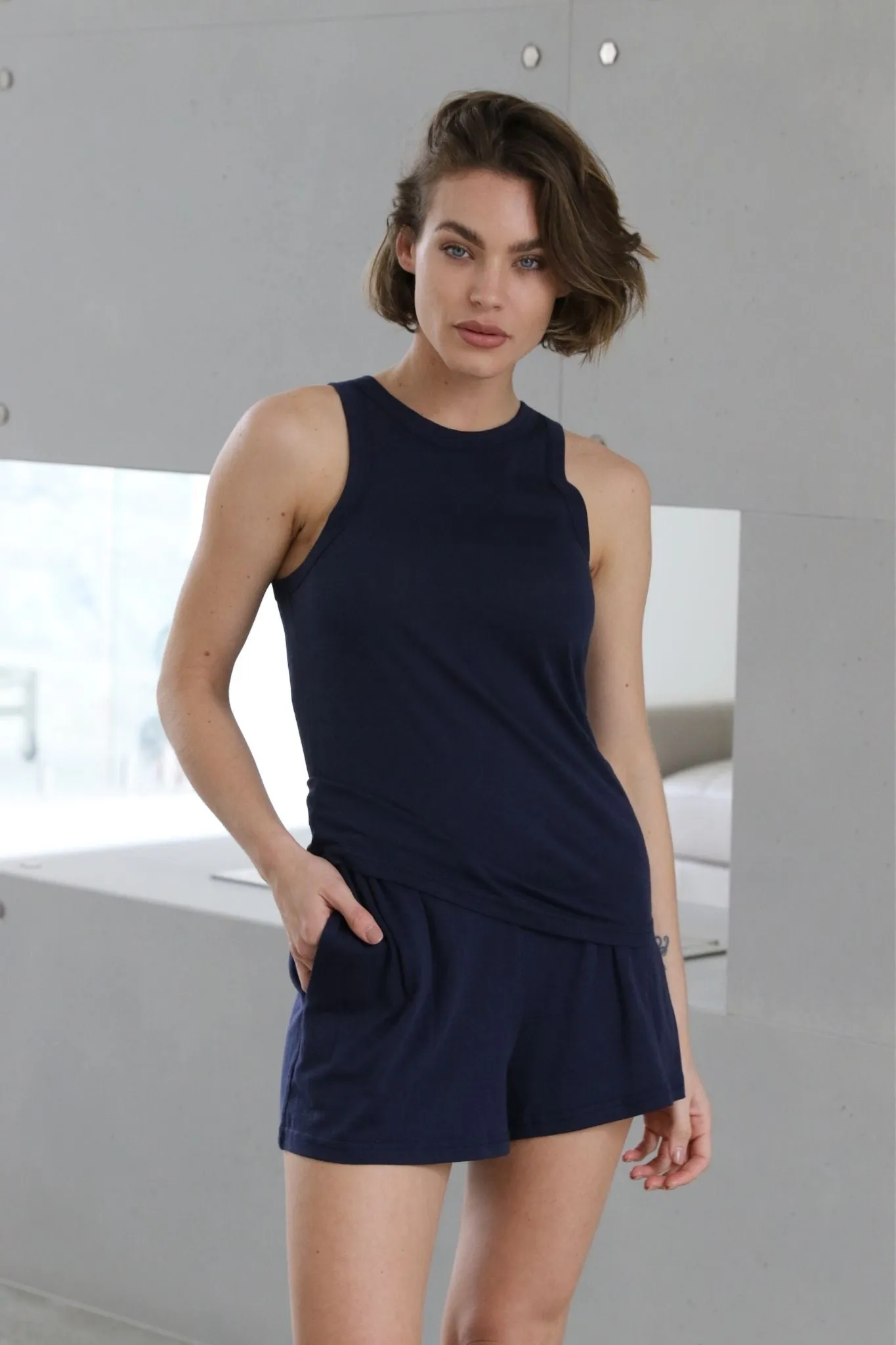 Tencel™ Singlet - Navy