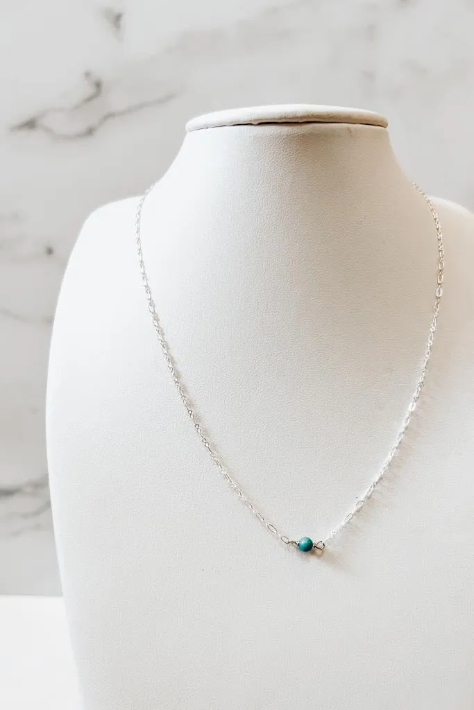 Tiny Turquoise Necklace