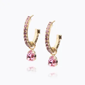 Tracy Loop Earrings / Light Rose