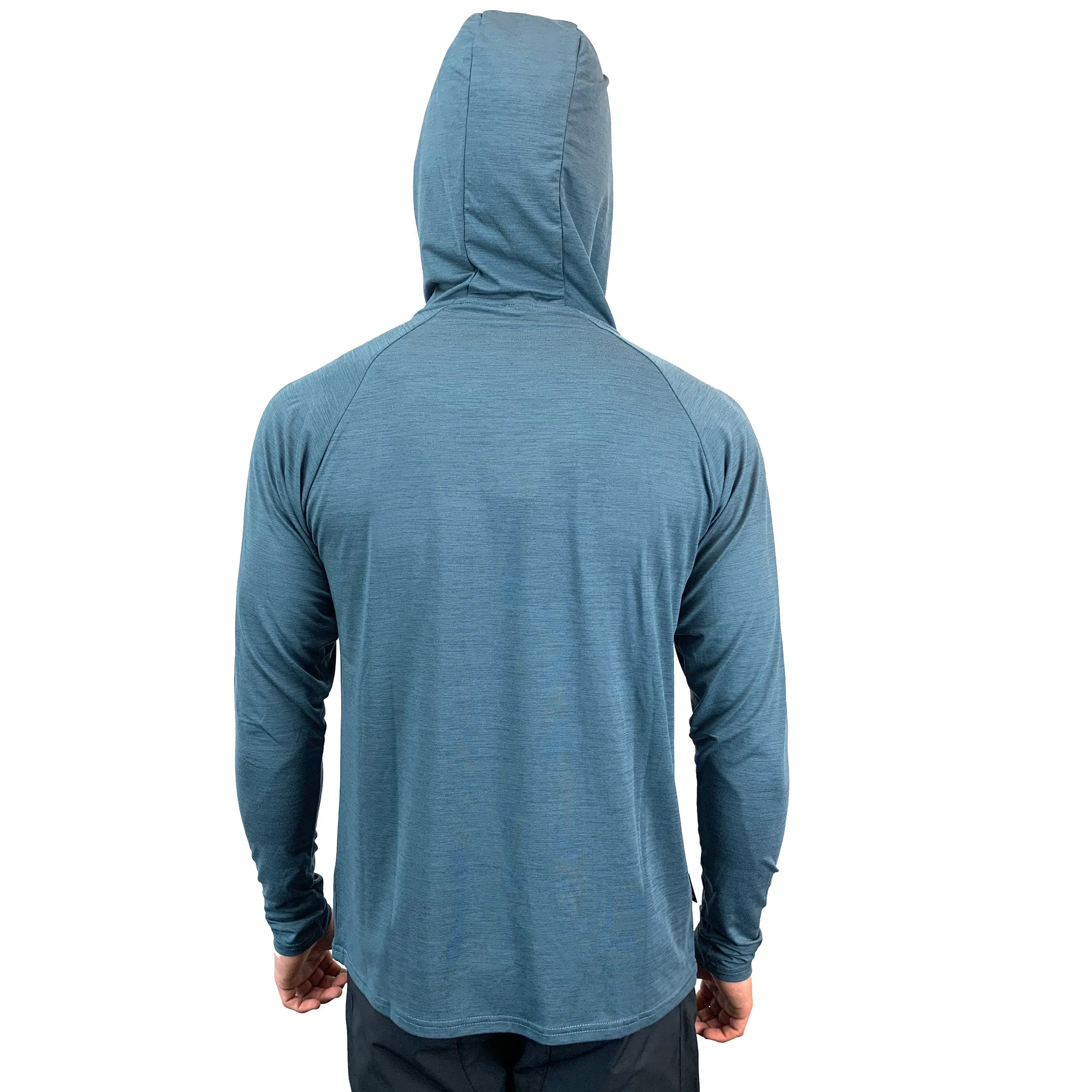 UV Performance L/S Hooded Tech Top - Ocean Blue