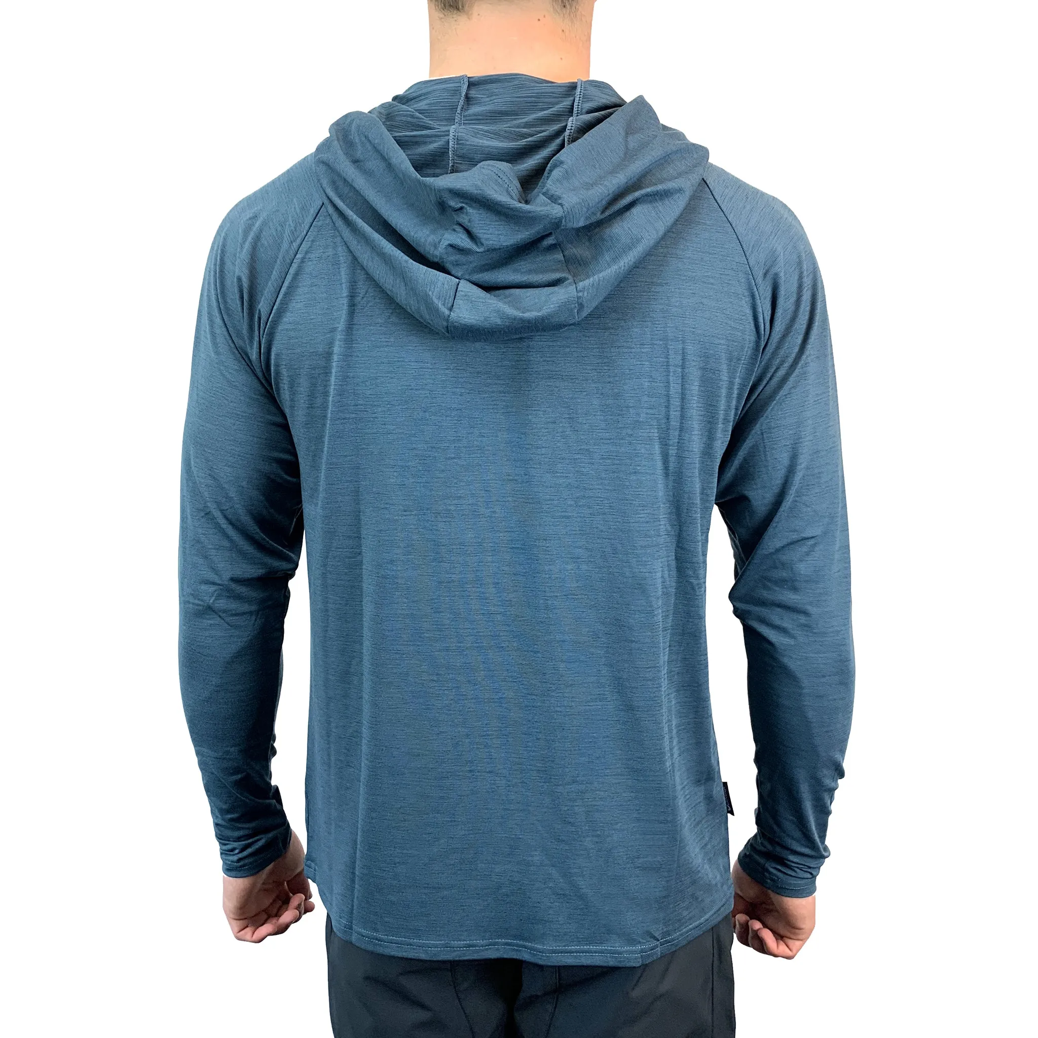 UV Performance L/S Hooded Tech Top - Ocean Blue