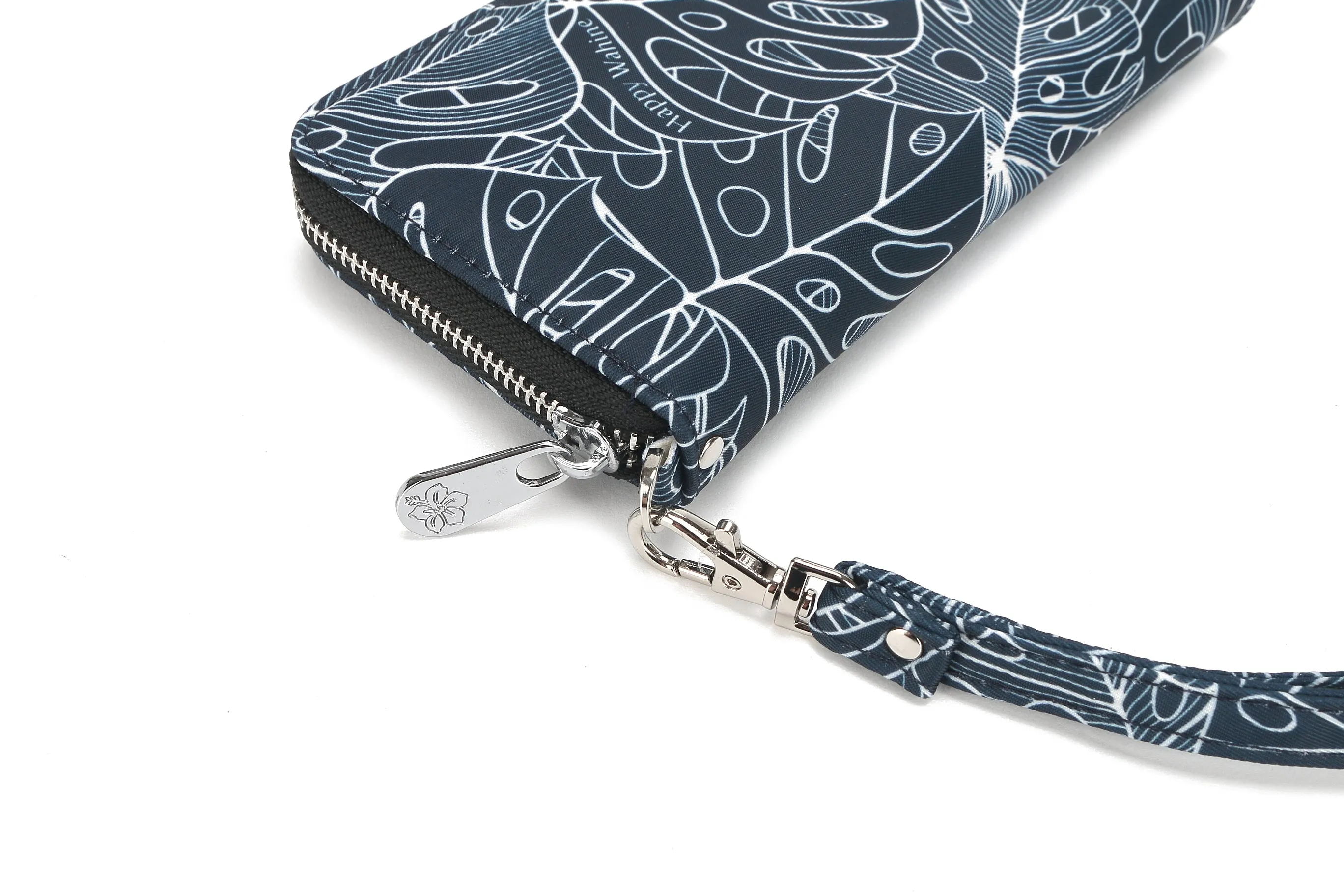 Wallet Kaylee Monstera Lines Navy