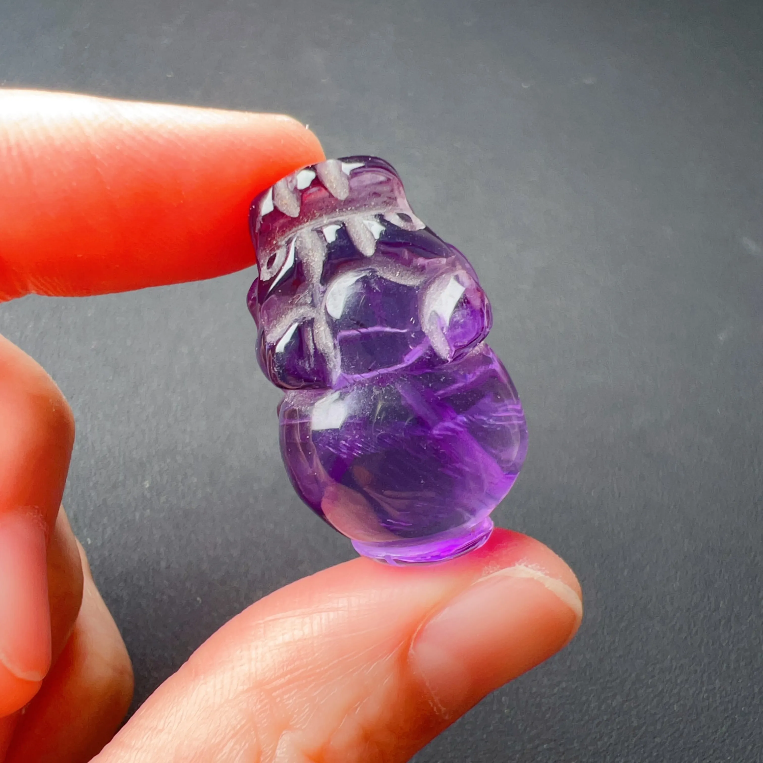 Wealth Attraction 2024 Natural Amethyst Pixiu Fengshui Crystal Decor 29.1mm