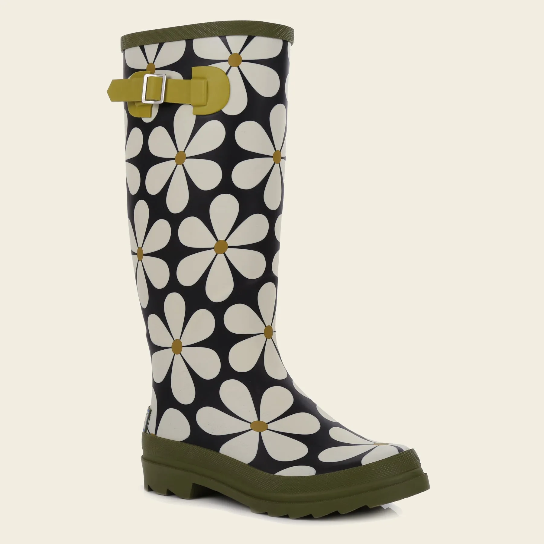 Welly Hi II - Black Daisy Seagrass