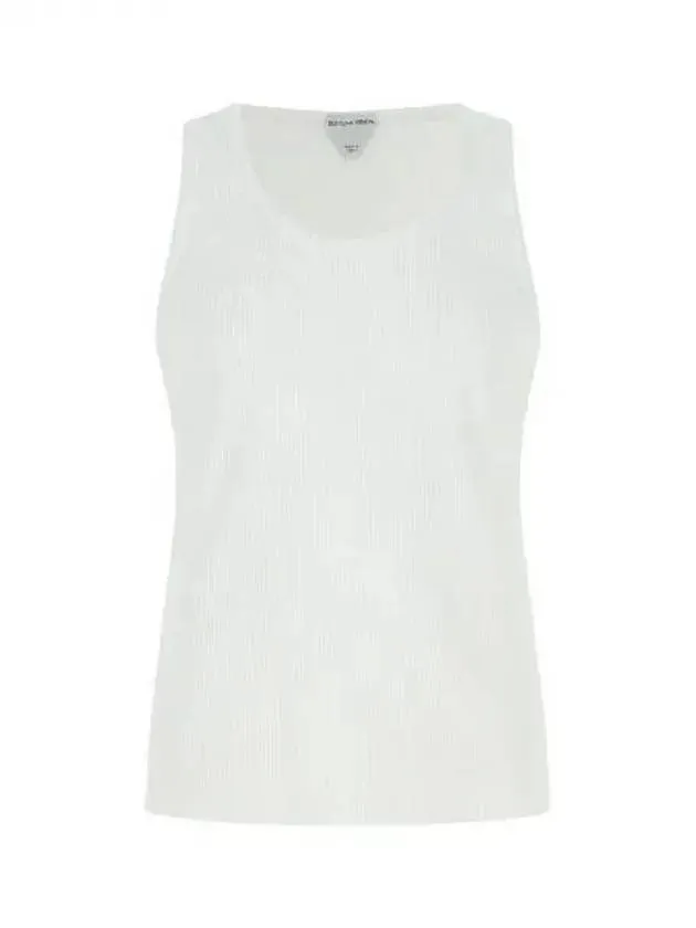 White Rib Cotton Tank Top 270367