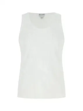 White Rib Cotton Tank Top 270367