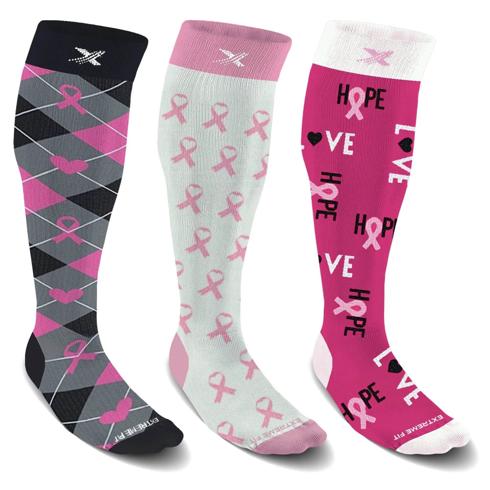 Wide Calf Graduated Socks (3-Pairs)