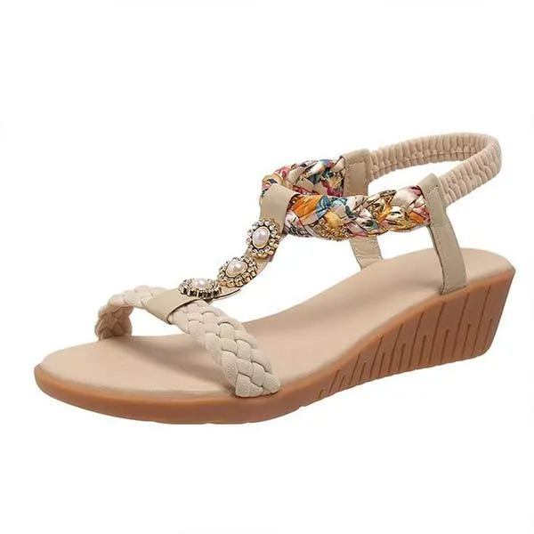 Women's Bohemian Wedge Sandals 50059253C