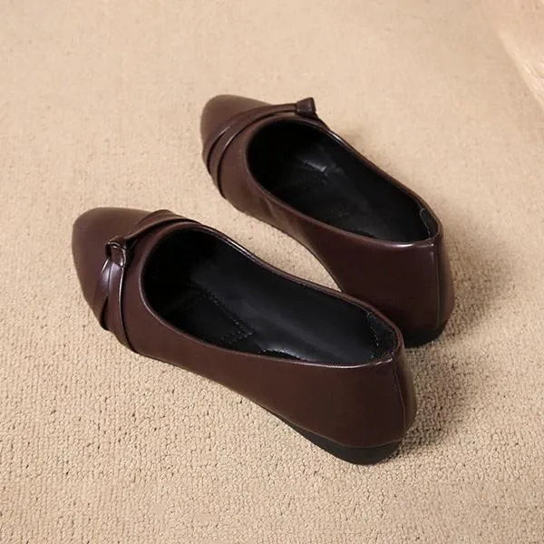 Women's Casual Soft Sole Comfortable Pointed Toe Flat Shoes 67365596S