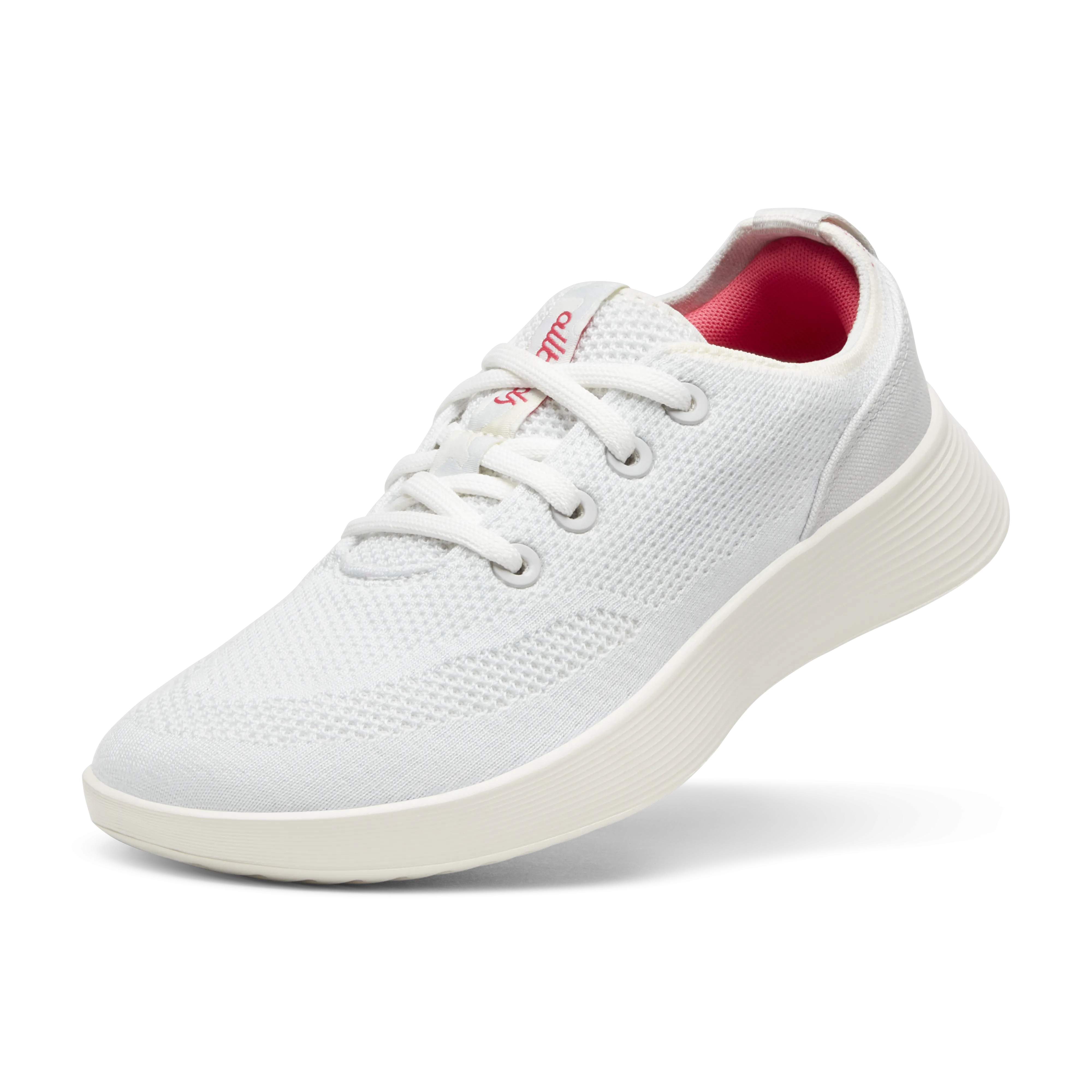 Women's Tree Runner Go - Blizzard/Vivid Red (Natural White Sole)