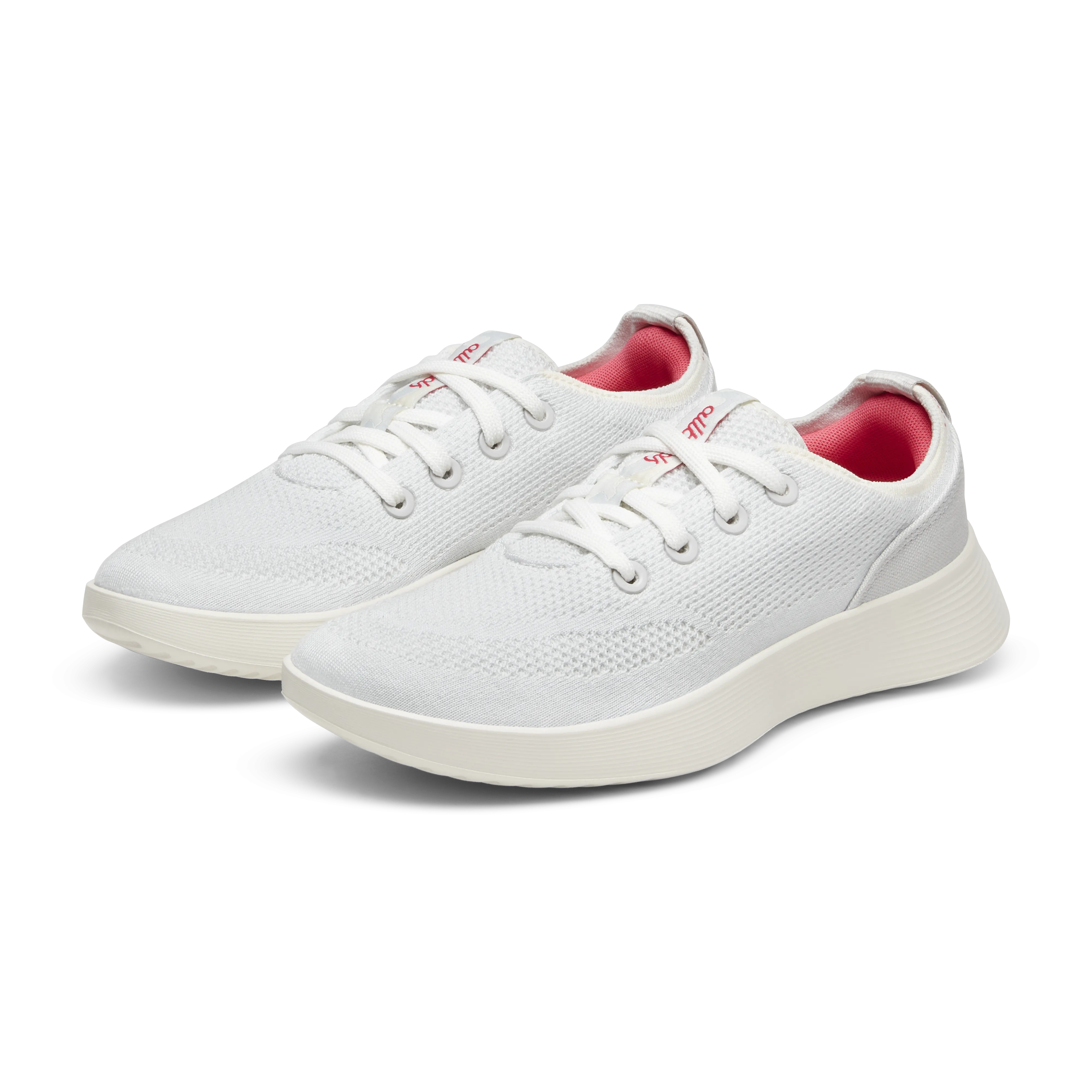 Women's Tree Runner Go - Blizzard/Vivid Red (Natural White Sole)